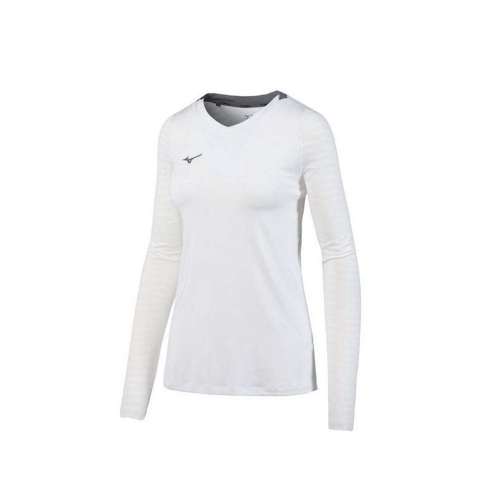 Mizuno Women's United Long Sleeve Jersey White (440724-CYS)